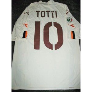 Totti As Roma Diadora White 2003 Soccer Jersey XL